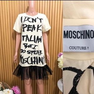 Moschino Couture 'I Don't Speak Italian But I Do Speak Moschino'